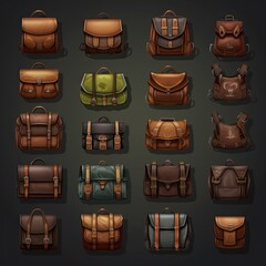 trendy school backpack ai generated