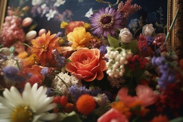 Obraz na płótnie Canvas flower arrangements. Generated by AI.