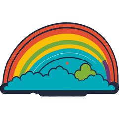 colorful rainbow isolated graphic lgbt logo