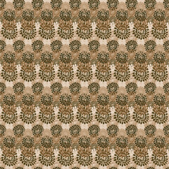 brown madala lace seamless vector vintage pattern