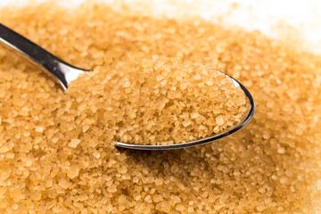 brown sugar in a spoon