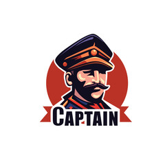 Captain ship head vintage