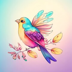 Obraz premium illustration of a bird