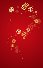 Fototapeta na wymiar White Snowflake Vector Red Background. magic Snow