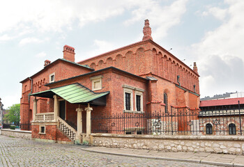 The old synagogue in Kazimierz - former Jewish quarter in Krakow, Poland