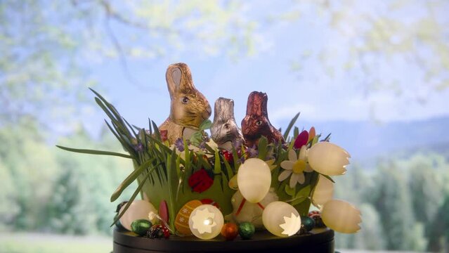 Ein bunter Osterkorb 