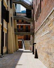 Tai Kwun,a heritage and contemporary architecture with 16 heritage buildings restored for adaptive reuse in Central Hong Kong.