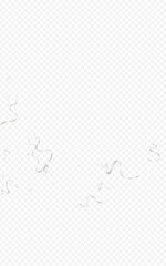 Grey Streamer Christmas Vector Transparent