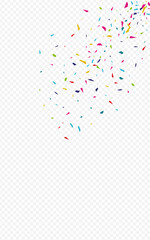 Celebrate Dust Top Vector Transparent Background.