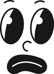 cartoon emoji face expression retro avatar cute