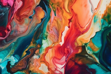 Colorful abstract alcohol ink art background.