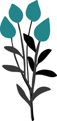 flower flora blossom bloom art doodle element illustration