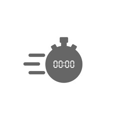 Fast flying time icon isolated on transparent background