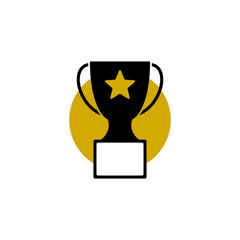 Award cup icon isolated on transparent background