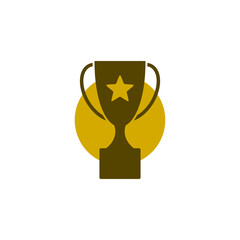 Award cup icon isolated on transparent background