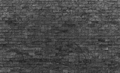 Old Abstract Brick Wall Large black Brick Wall Background Texture for pattern Background With Copy Space For design