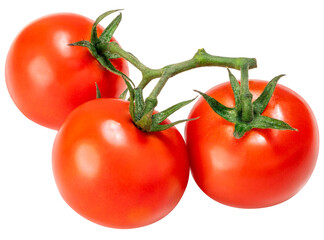 Fresh Tomato isolated on white background, Red Tomato on White Background Png file.