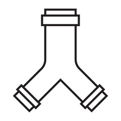pipe icon vector