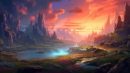 Fantasy Landscape Game Art