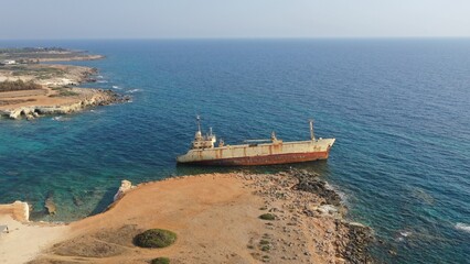 EDRO III Shipwreck in Paphos Cyprus