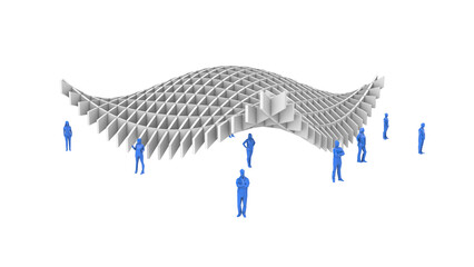 Waffle Structure - SET3 - Perspective View 2