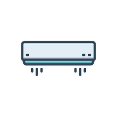 Color illustration icon for ac electrical 