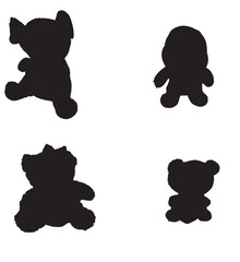 set of 4 silhouette love gifts.