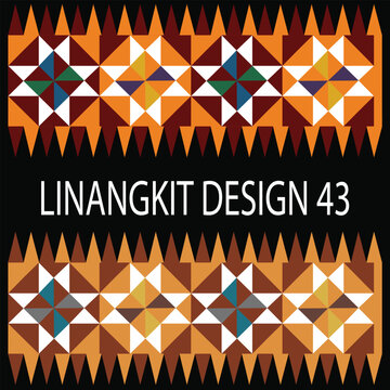 It is a traditional handicraft design by native tribes in East Malaysia usually with green, black, yellow, purple, brown, white, and orange threads