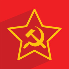hammer and sickle, soviet union, vector illustration 