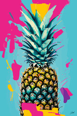 pineapple fruit illustration