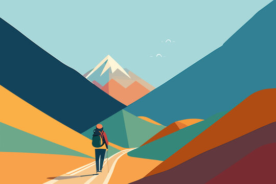 pilgrim on a mountain