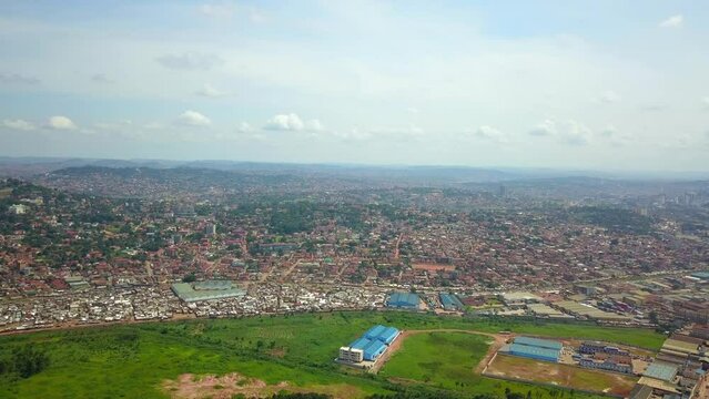Aerial View Of Kisugu Neighborhood In Kampala, Central Uganda.