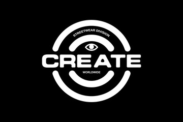 Modern streetwear graphic design t-shirt print design template