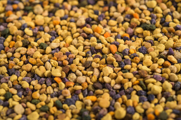 Bee pollen texture