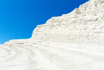 Photo sur Plexiglas Scala dei Turchi, Sicile Stair of the Turks, Realmonte, AG, Italy, The Scala dei Turchi (Italian: "Stair of the Turks" or “Turkish Steps”) is a rocky cliff on the coast of Realmonte, near Porto Empedocle, southern Sicily