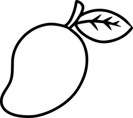 Fruit outline cartoon coloring