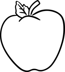 Fruit outline cartoon coloring