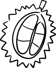 Fruit outline cartoon coloring