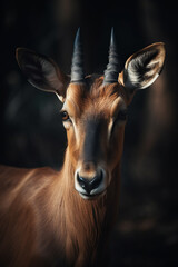 Portrait of Antelope Dramatic and Cinematic Lighting Photography, Generative AI