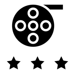 Fototapeta premium rating glyph 