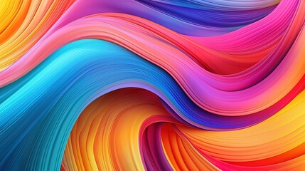 Swirling multicoloured lines abstract
