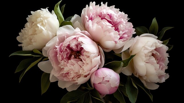 pink roses HD 8K wallpaper Stock Photographic Image