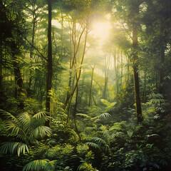 Fototapeta premium morning in the forest