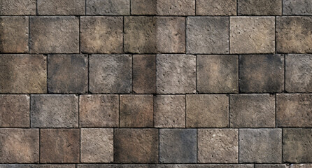 Vibrant brick stone wall in grey color
