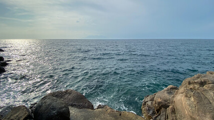Sea view from Kalekoy port of Gokceada, the westernmost point of Turkey