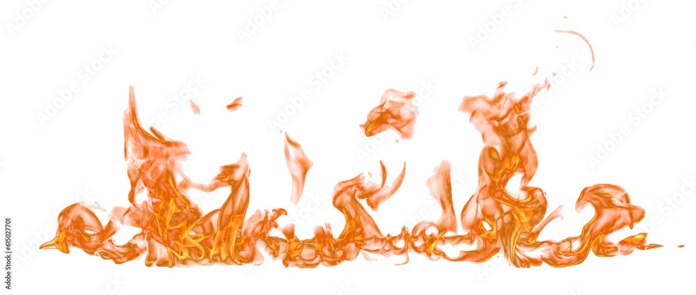 Aufkleber fire flame on transparent background isolated png..