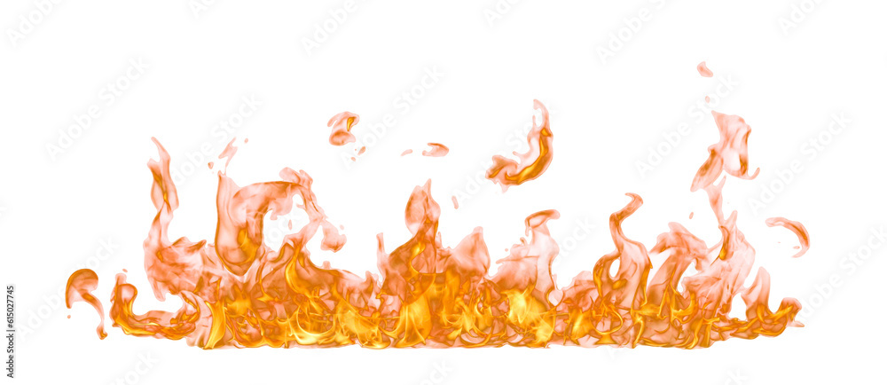 Aufkleber fire flame on transparent background isolated png..