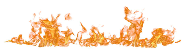 Fire flame on transparent background isolated png.. © Prasong Takham