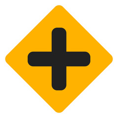 Crossroad icon in flat style, use for website mobile app presentation