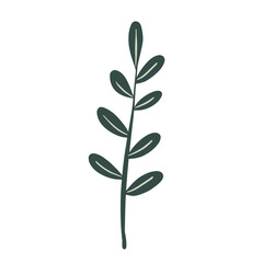  Hand-draw leaves in gouache digital illustration style